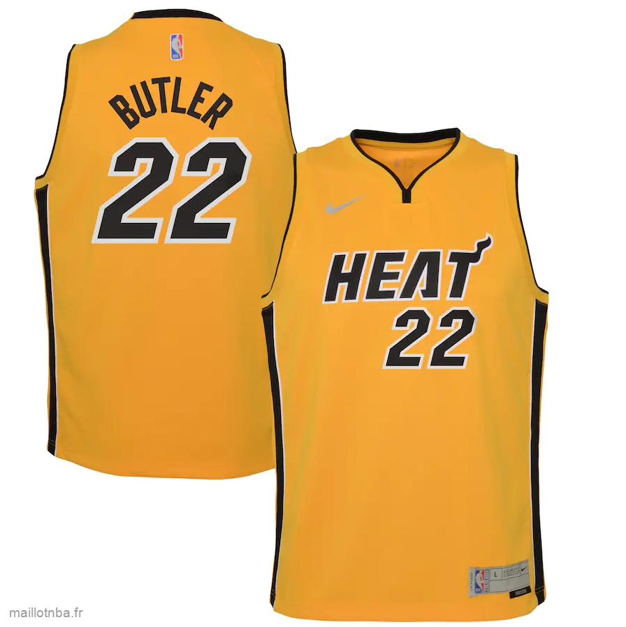 Maillot Miami Heat Jimmy Butler Nike Trophy Gold 2020/21 Swingman Player Jersey - Earned Edition